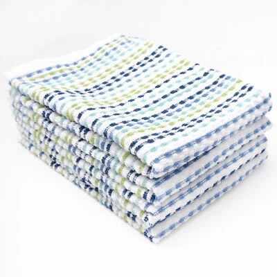 RITZ Pebble Cotton Terry Bar Mop Kitchen Towels 4-Piece Set