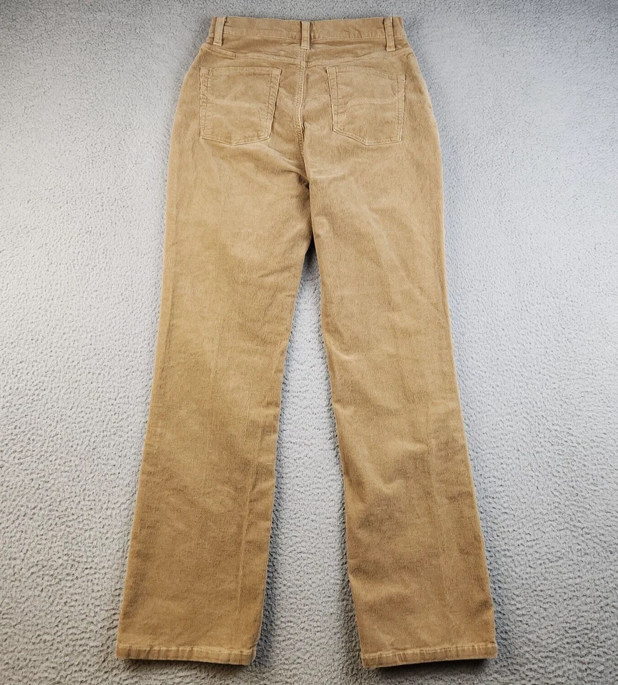 Французские вельветовые брюки женские 8 28x31 желтовато-коричневые эластичные джинсы FDJ - Изображение 2 из 4