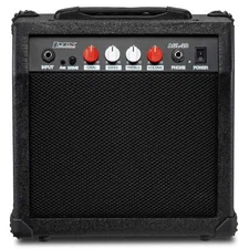 LyxPro 20W Electric Guitar Amp, Guitar Amplifier W/Built-In Speaker - Black