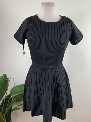 green emerald velvet dress Rowan Fit & Flare Sweater Dress Burgundy / S main image 0