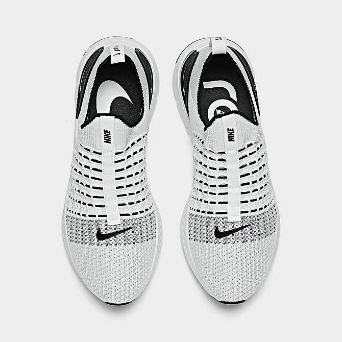 Men's NIKE REACT PHANTOM RUN FLYKNIT 2 True White/Black/Pure Platinum CJ0277-100 - Image 4 of 4