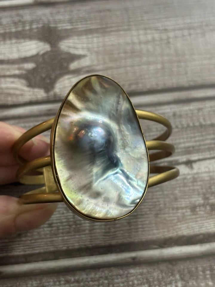 Charles Albert Blister Pearl Cuff Bracelet Alchemia RARE FIND! - Image 4 of 4