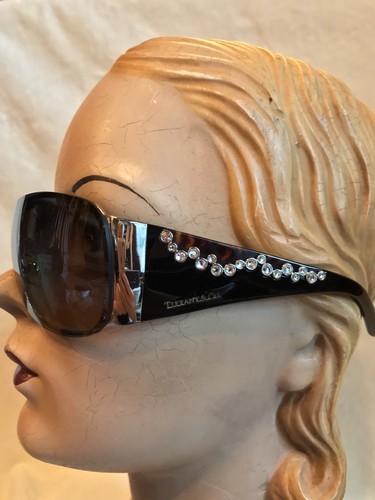 Gafas de sol vintage Tiffany & Co EDICIÓN LIMITADA TF 3010B NEGRO MARRÓN AVIADOR - Imagen 9 de 12