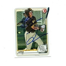 Grant Little 2020 Bowman IP autographed signed card San Diego Padres BP-133 c