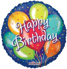 Balloon 18" Happy Birthday Ballooon Bunch Mylar Foil Balloon Party Decoration