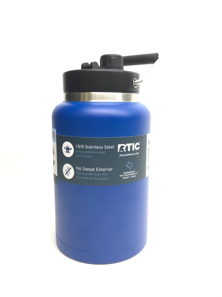 NUEVA jarra de medio galón RTIC - azul - doble pared aislada al vacío Foto 2 de 4