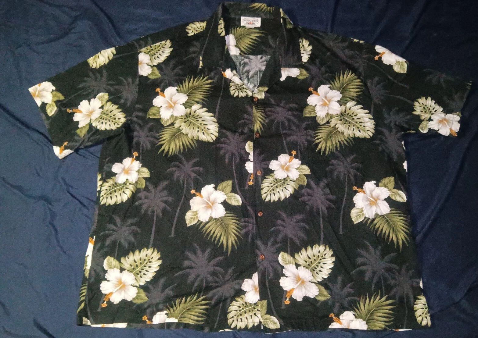 Vintage Pacific Legend Hawaiian Shirt Button Up Mens 4XL Floral Short Sleeve
