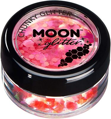 Iridescent Chunky Glitter by Moon Glitter - Cherry - Kosmetik Festival Makeup Gl