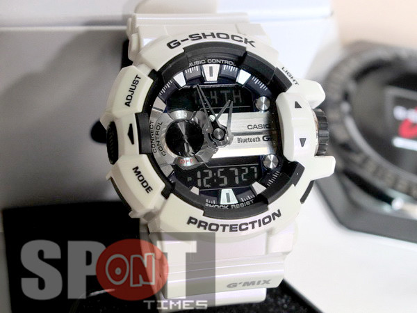 Casio G Shock G Mix Bluetooth Men S Watch Gba 400 7c Pearl Euc No Rsrv Int Ship For Sale Online Ebay