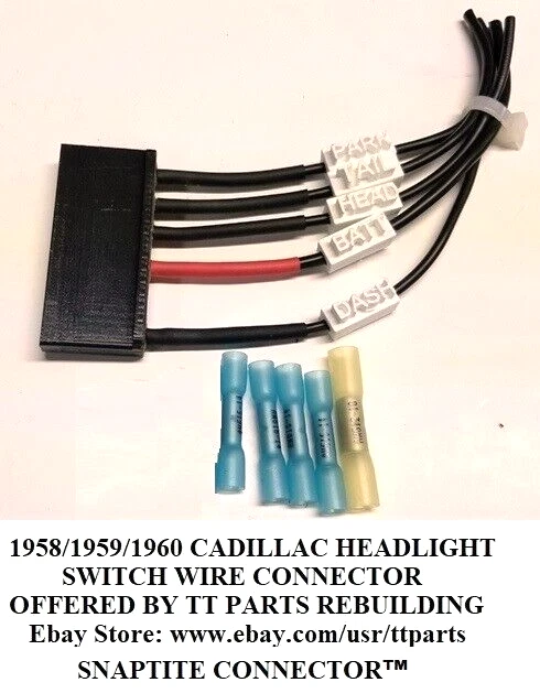 Conector de cable interruptor de faro Cadillac 1958/1959/1960  Foto 4 de 4