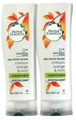 (2) Clairol Herbal Essences 0% Paraben Daily Detox Crimson Orange Mint 10.1fl oz