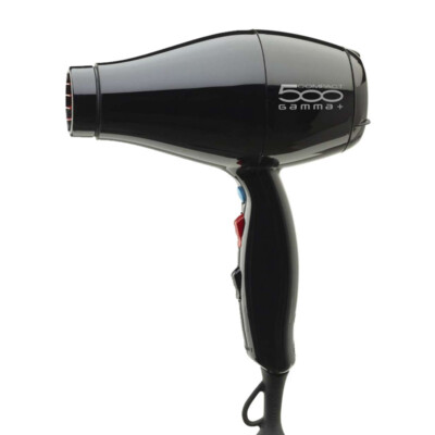 Haartrockner GAMMA+ Compact 500 Tormalionic Professionell Schwarz