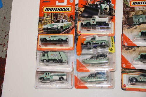 Riesiges Matchbox Nationalparks Konvolut! Garbage King Jeep Interceptor Pfluganhänger - Bild 2 von 4