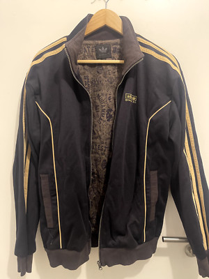 ADIDAS THE GREATEST MUHAMMAD ALI MOHAMED Jacke Jacket Vintage schwarz/gold S