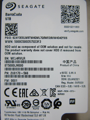 【早い者勝ち】Seagate 5TB×2個セット HDD ST5000LM000 Seagate ST5000LM000 5TB 2.5
