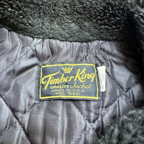 Vtg Timber King Bomber Flight Jacket Mens XL Insulated Security Coat Made USA - Picture 3 of 17