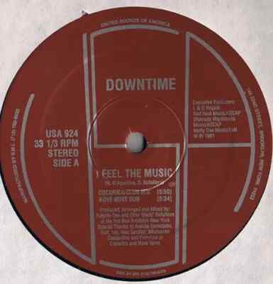 Downtime I Feel The Music Vinyl Single 12inch United Sounds of America