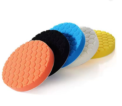 1 x zufällige Farbe 5 Zoll Polierpad Schneidschwamm Pad für Autopolierer