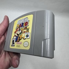 Paper Mario Nintendo 64 N64 Game Cartridge Authentic Works Tested