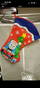 New! Handmade Thomas the Tank Engine - Kids Christmas Stocking