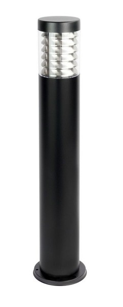 Wegeleuchte AußEn Edelstahl Schwarz H:75 Cm IP44 E27 Pollerleuchte Schwarz Rund-image