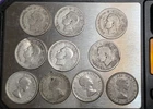 Lot Of 10 Junk Canadian 80% Silver Dimes Canada 10 Cent Total Weight 22.40 grams