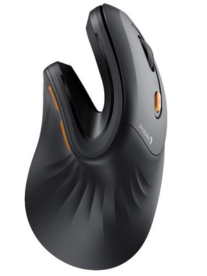 ProtoArc EM11 NL Ergonomische Maus, Kabellose Vertikale Mini Maus Schwarz 