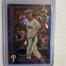 Topps 2025 Chrome Update Sapphire Mick Abel Rookie Debut Phillies Card #USC87