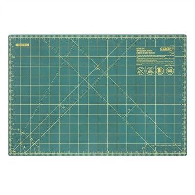 OLFA 12 x 18 Double Sided Rotary Mat, Green (RM-CG)