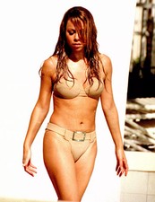 Mariah Carey Súper Sexy Usando Bikini Dorado 4x6 Imagen Celebridad Estampado