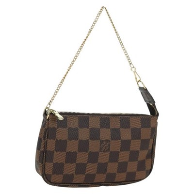 LOUIS VUITTON Damier Ebene Mini Pochette Accessoires Pouch N58009