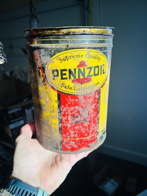 #ad #ad Vintage Advertising Pennzoil 5 Lbs 310 Pressure Luricant Rough $12.00