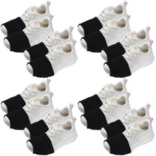 Haysandy 8 Pairs Dance Shoe Covers Over Shoes Socks for Dancer Medium, Black