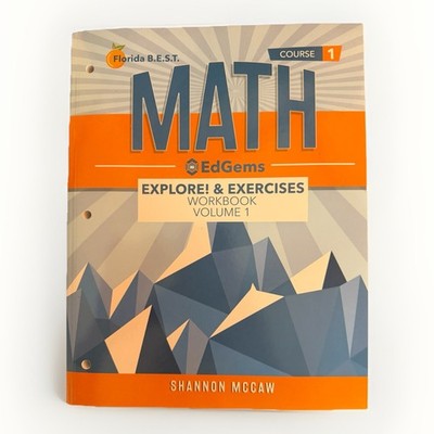 EdGems Math Interactive  Student Textbook Essentials Course 1, Shannon McCaw New