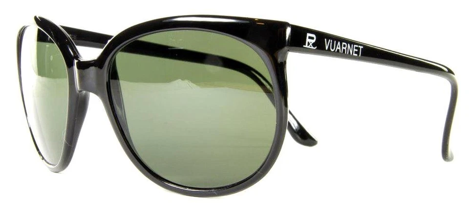 259 $ Nuevo Vintage Vuarnet 002 Negro Gafas de sol PX3000 Verde Lente de vidrio mineral Foto 3 de 4
