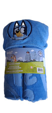 Disney Stitch Character Hooded Towel 27"x 50" 100 Cotton LT Blue Multicolor