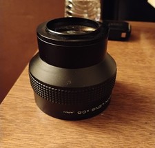 Wide Conversion Lens x0.6 Black Camera Lens Japan w/o Cover