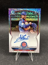2023 Bowman Chrome Adan Sanchez Auto Mojo HTA Choice Refractor 1st /150 Cubs