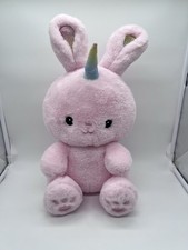 FAO Schwarz Glow Brights LED with Sound Bunnycorn Toy Plush 16  