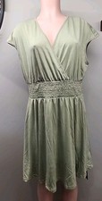 Nwt Cupshe SIZE XL Green Color  STRETCHY DRESS WITH ELASTIC WAIST