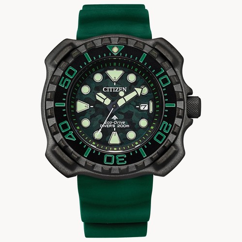 Citizen Men's Dive Date Window Green Eco-Drive Watch 47MM BN0228-06W