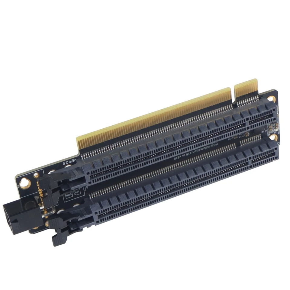 PCI-Express 4.0 x16 1 to 2 Expansion Card Gen4 Gen3 Split Card PCIe-x16 to x8x8 - Image 4 of 4
