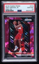 2018-19 Panini Prizm Pink Ice Prizm Troy Brown Jr #213 PSA 10 GEM MT 0g05