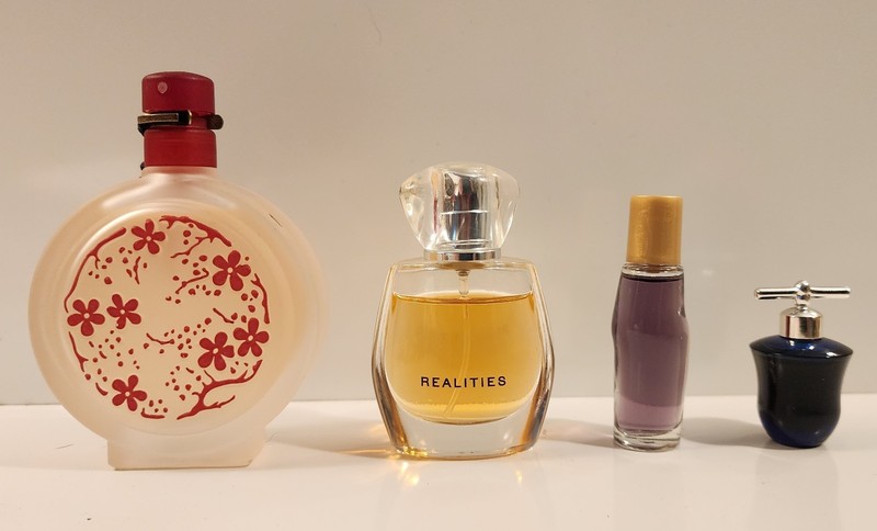 Mixed Lot of Vintage Miniature Perfumes, Realities, Lucky Number 6, Vivid, Mambo