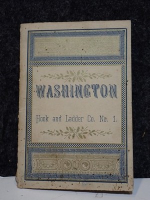 1885 Washington Hook and Ladder Co. No. 1 GUTTENBERG NEW JERSEY FESTIVAL PROGRAM
