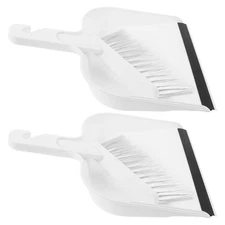 2 Sets Small Cleaning Brush Whisk Broom and Dustpan Hand with Mini for Desktop