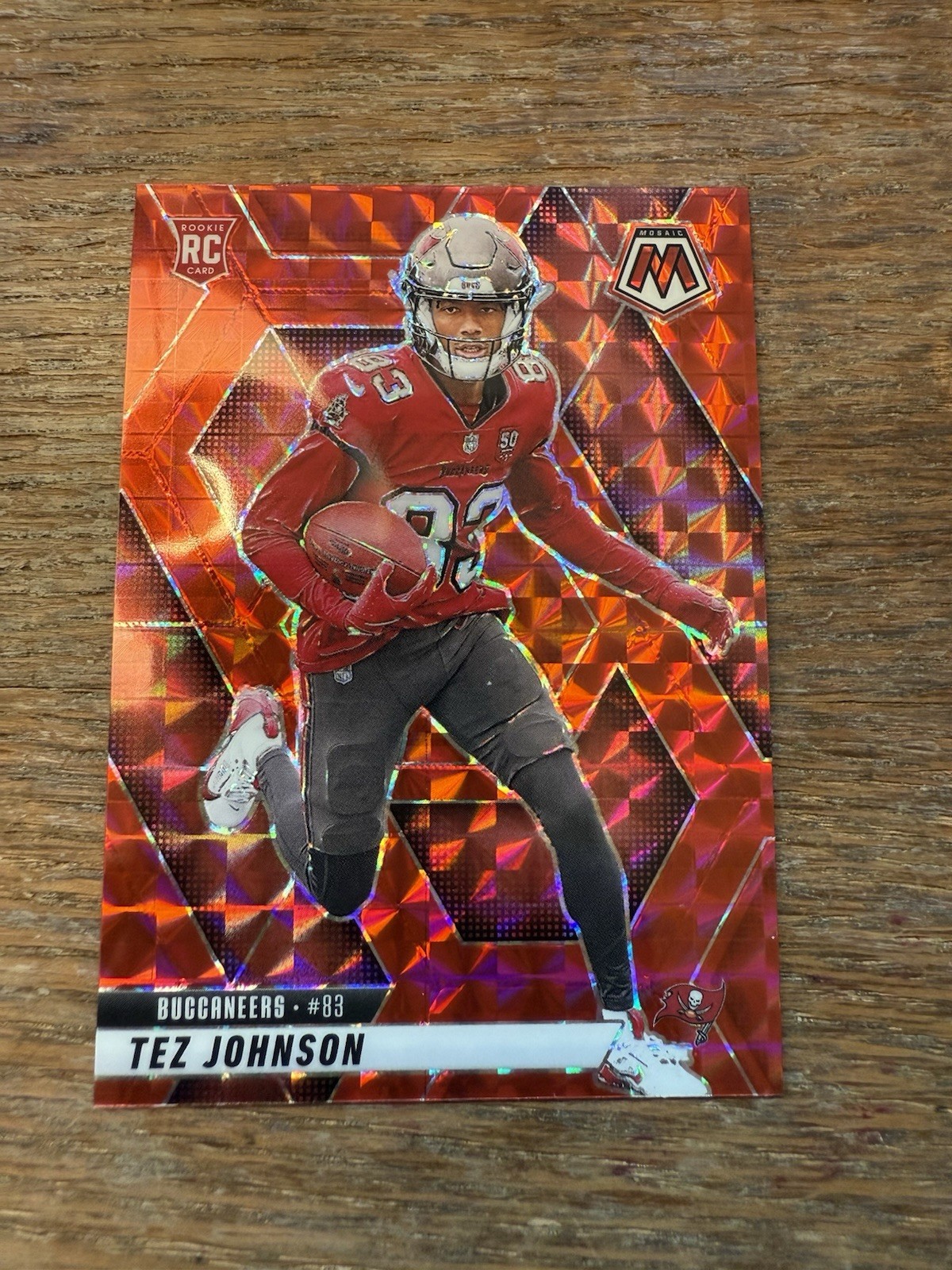 2025 Mosaic Tez Johnson Rookie Red Mosaic Prizm #316