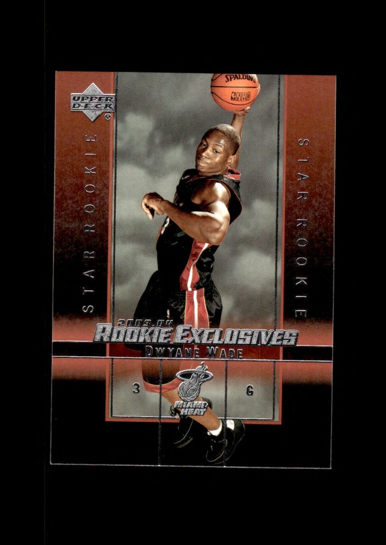 2003-04 UD Rookie Exclusives: # 5 Dwyane Wade SR RC NR-MINT