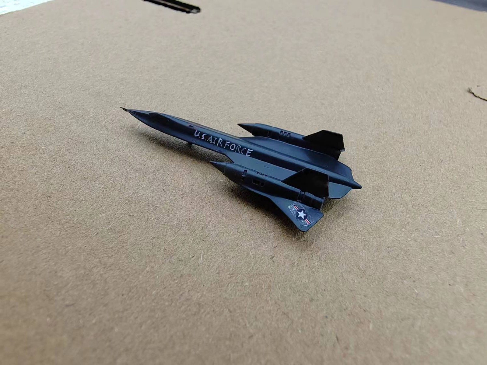 3D Printed 1/400/700 Us Sr-71 Reconnaissance Aircraft Blackbird Completion Model