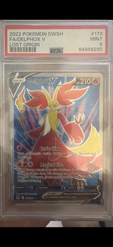 Delphox V graded PSA 9 for sale on eBay